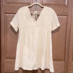 Pink Lily. Pretty Summer Linen Dress.